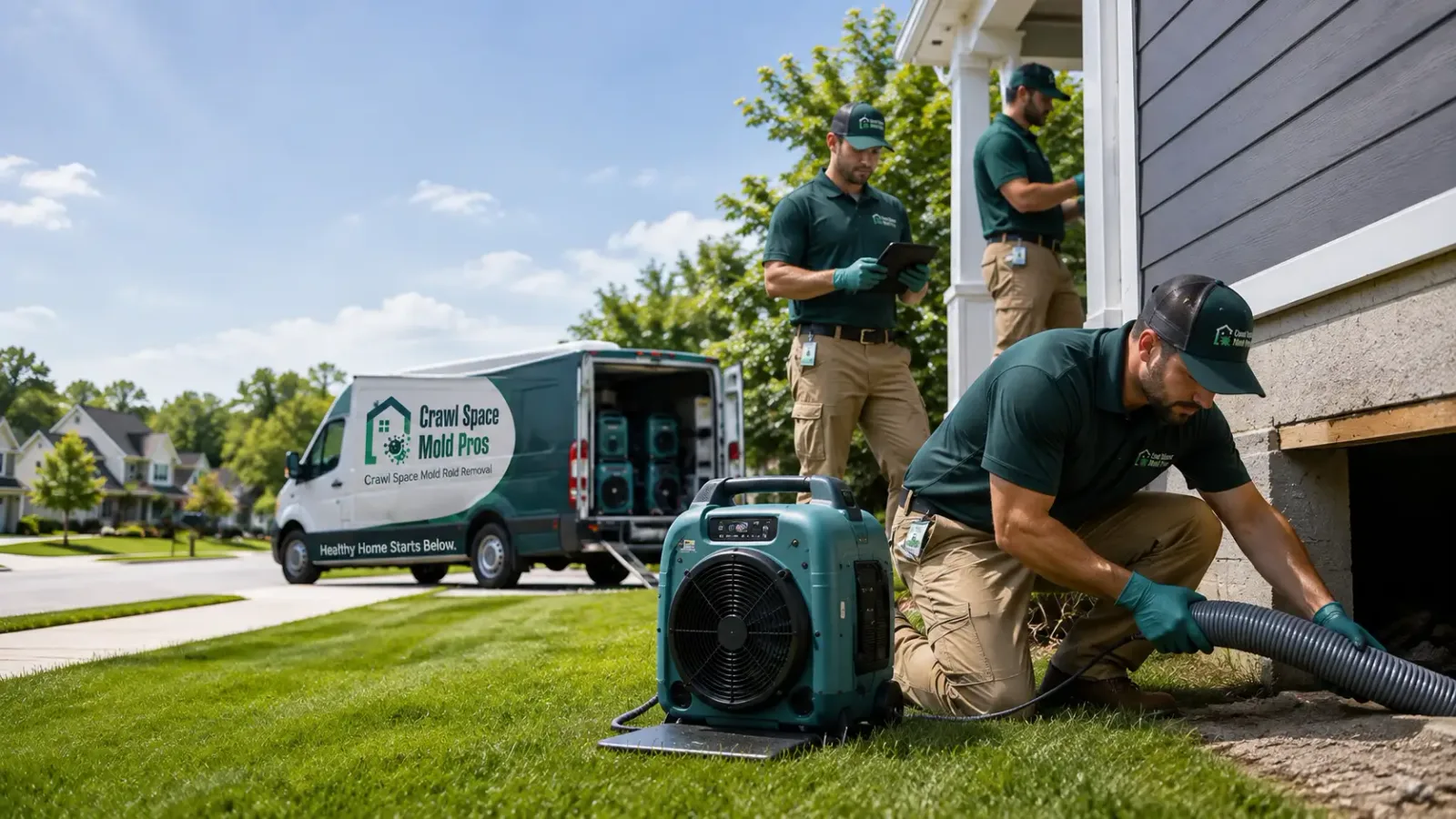 Crawl Space Mold Removal in Becket, MA